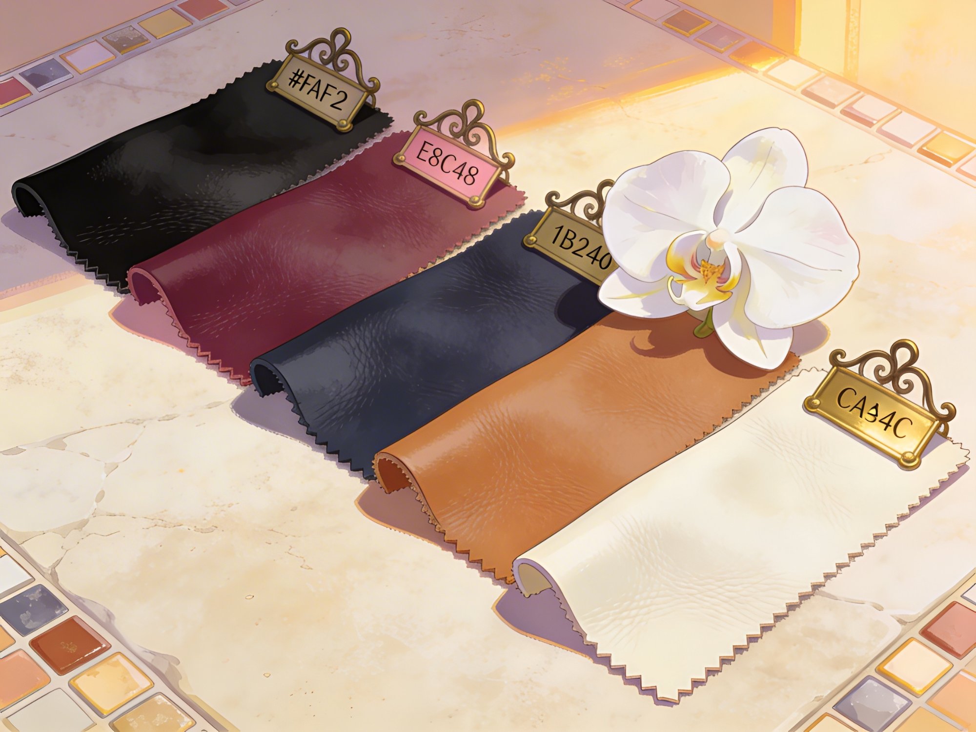 Luxury leather hides